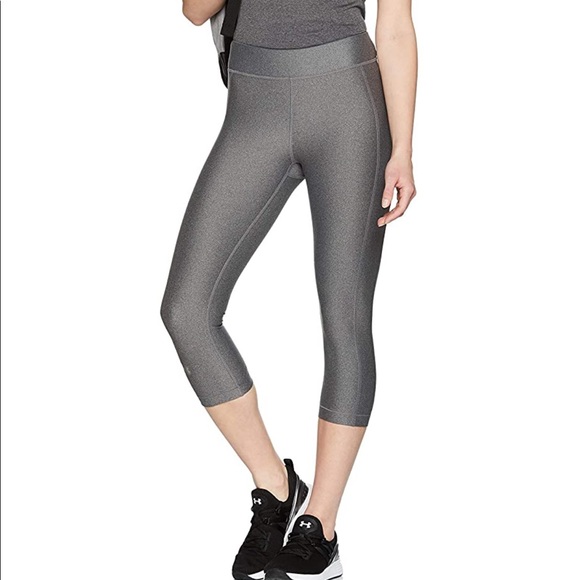 UNDER ARMOUR HeatGear Crop Legging Compression Tights XS - Picture 1 of 11